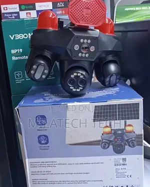 Kamera ya Jua ya V380 4G Lenzi 4 yenye Ufuatiliaji wa Mbali
