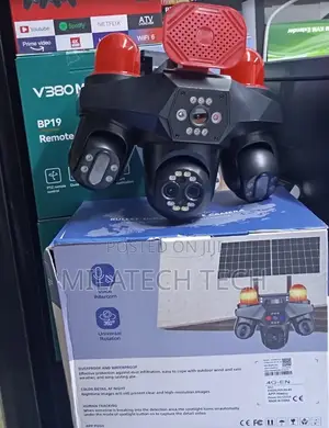 Kamera ya Usalama ya V380 4G Solar CCTV yenye Lenzi 4