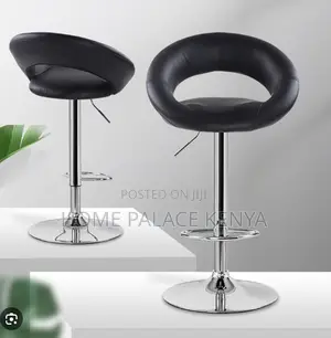 Kitchen Stool - Premium Leather Round Back Chair