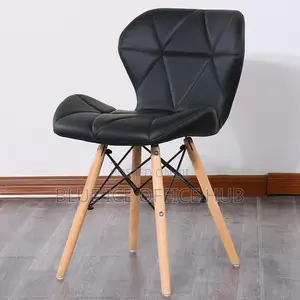 Kiti cha Kisasa cha Kula cha Eames Nyeusi