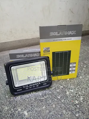 SolarMax WL-200W 200W Taa ya Mafuriko ya Jua ya Nje