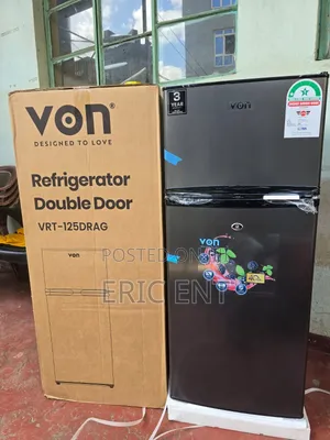 VON Double Door Fridge 125Litres Direct Coo - Image 2
VON Double Door