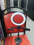 Portable 2-Phone Desktop Stand for Vlogging Video Calls - 2