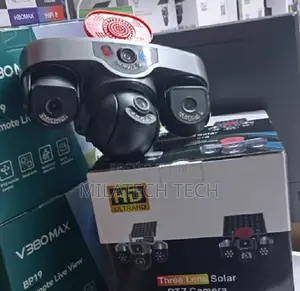 Kamera ya Usalama ya 4G PTZ yenye Lenzi Tatu, King'ora na Maono ya Usiku