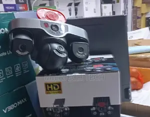 Triple Lens 4G Solar PTZ CCTV Camera yenye Night Vision