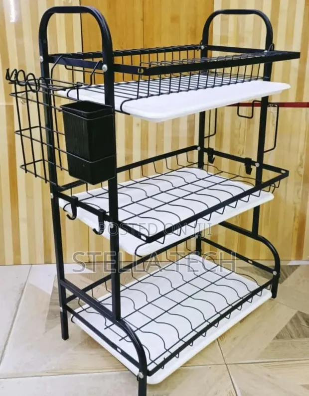 Heavy Duty Executive 3 Tier Dish Rack - 1