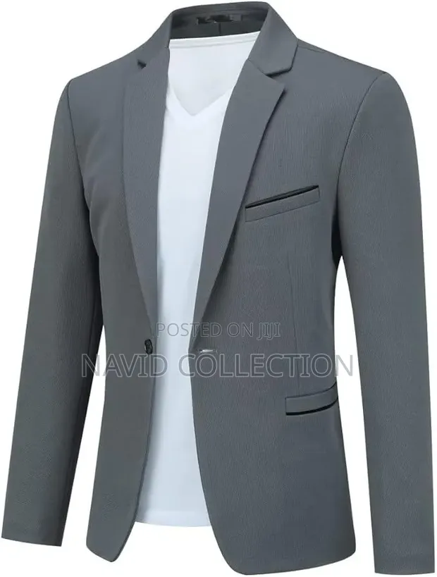 4F Men's Casual Cotton Blazer - 1