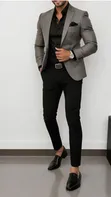 4F Men's Casual Cotton Blazer - 2