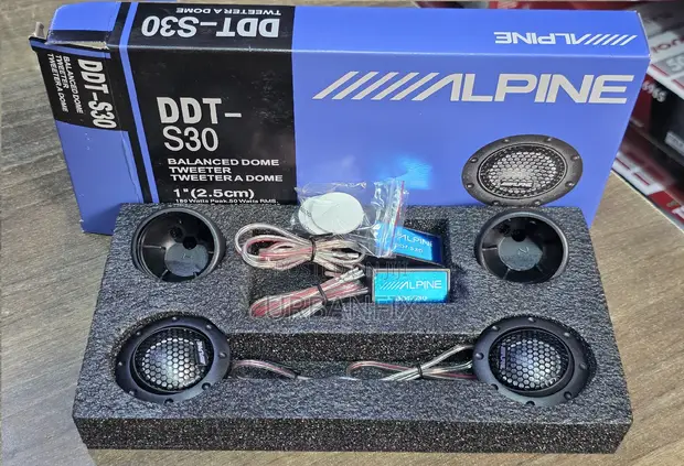 Alpine DDT-S30 180watts Powerful Dome Tweeters- A Pair - 1