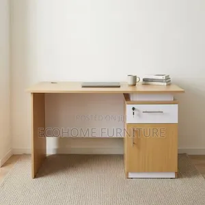 Office Desk Wooden Computer Workstation With Lockable Storage