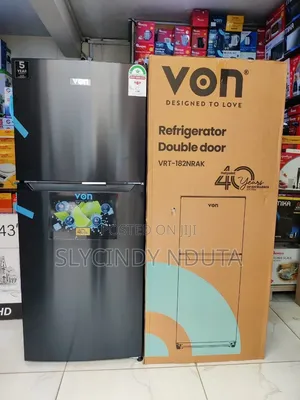 Von Double Door Refrigerator 181L No Frost