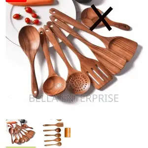 7pcs Wooden Cooking Cultery setGood Quality Easy to Clean