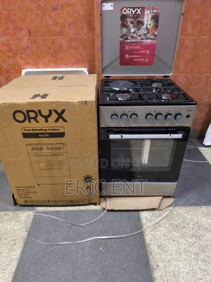 Mika ORYX Standing Cooker, 60cm X 60cm, 3 Gas Pool Jet Burners + 1