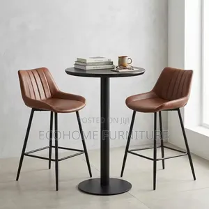 1 Bar Leather High Chairs Modern Stool