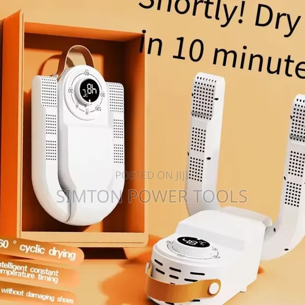 Foldable Electric Shoe Dryer and Deodorizer with Timer - 1