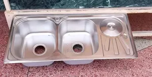 Brand New Stainless Steel Double Bowl Kitchen Sink with Drainer