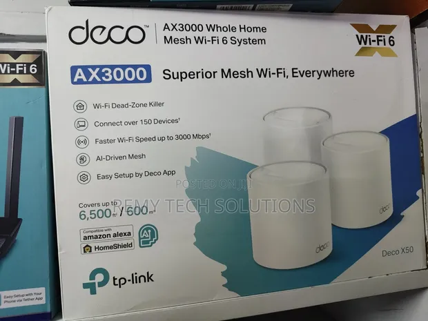 TP-Link Deco X50 AX3000 Whole Home Mesh Wi-Fi 6 System - 1