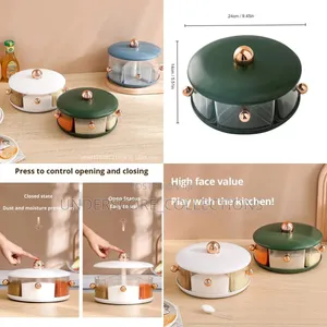 Rotatable Multigrid Seasoning Box Jar