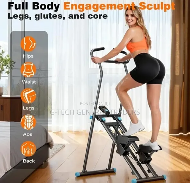 Stair Stepper Climber Gym Machine with Adjustable Resistance - 1
