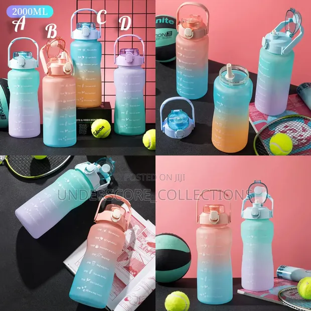 Motivational Water Bottle 2L - 1