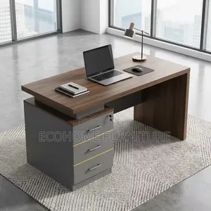 Executive Desk with 3-Drawer Pedestal