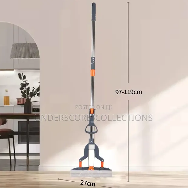 Telescopic Long Mop with Absorbent Sponge - 1