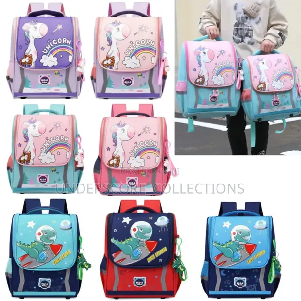 Cartoon School Bags with Key Holder - 1