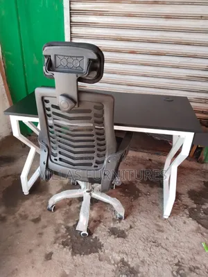 Meza ya Kusomea/Ofisi na Kiti chenye Mesh Headrest