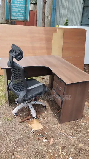 Dawati la L-Shape na Kiti