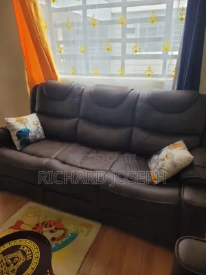 5-Seater Leather Sofa Set