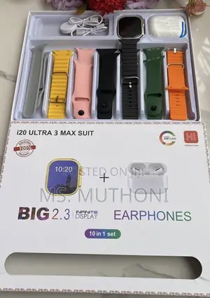10-in-1 Smartwatch Earphones Combo Set!