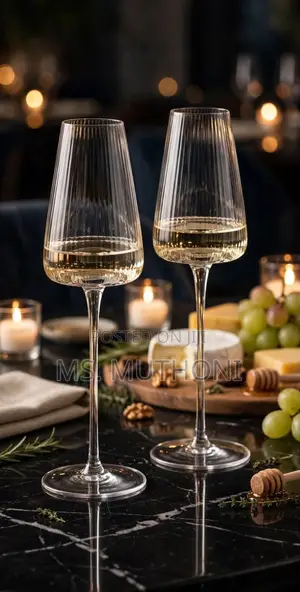 6 PCs Anton Studio Designs Empire Clear Wine Glasses