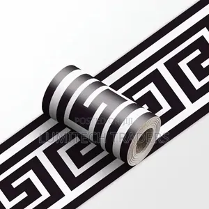 Self Adhesive PVC Stripped Skirting Trim Wall Decorative Border