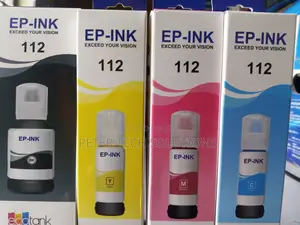 Chupa ya Wino ya Epson 112 EcoTank Pigment (Rangi Nyeusi)