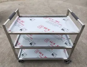 Heavy-Duty Stainless Steel Utility Trolley