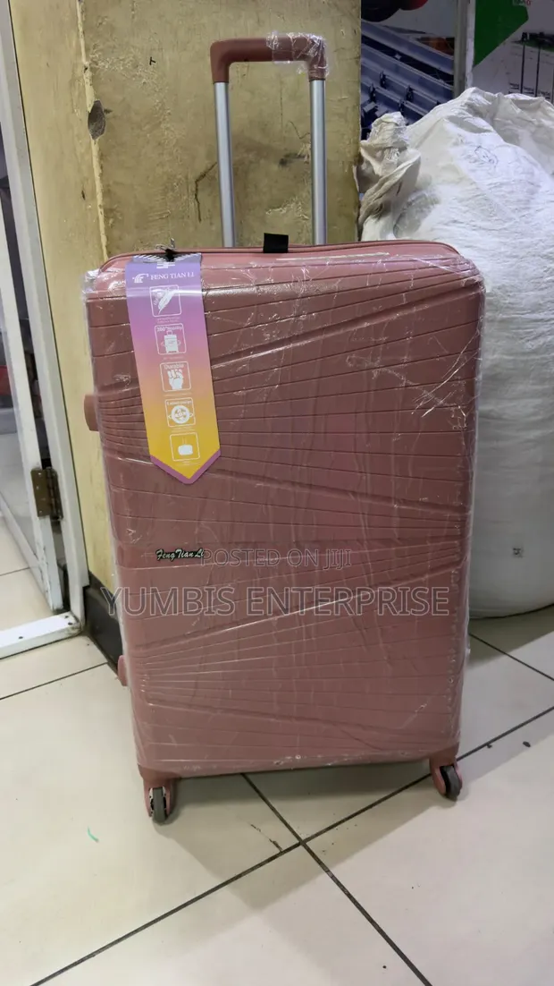 Rose Gold kubwa Rubber Suitcase (Urefu 72cm) - 1