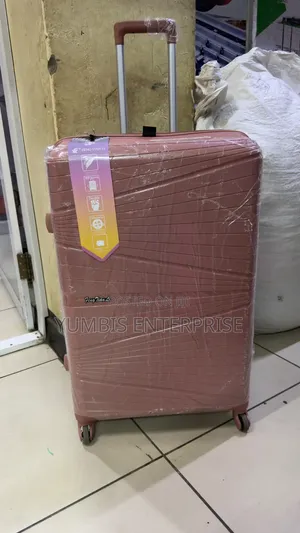 Rose Gold kubwa Rubber Suitcase (Urefu 72cm)