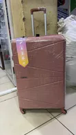 Rose Gold kubwa Rubber Suitcase (Urefu 72cm) - 2