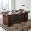 1.8m Mahogany L Director's Executive Office Desk - 1