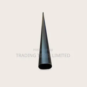 Black Oval Chrome Pipe