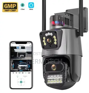 Dual Lens 4G CCTV 6MP PTZ Smart Security Camera