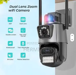 4G Dual Lens CCTV Camera with SIM Slot, PTZ, and Night Vision