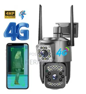 6MP Dual Lens 4G PTZ Camera with SIM Slot