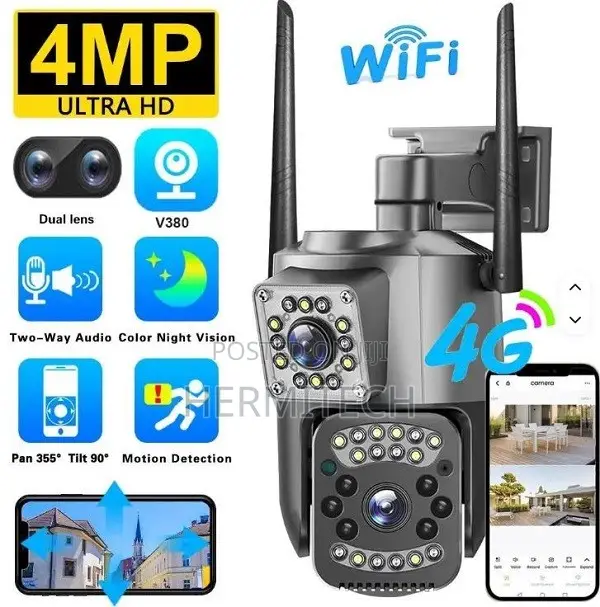 V380Pro 6MP Dual Lens 4G CCTV Camera - 1