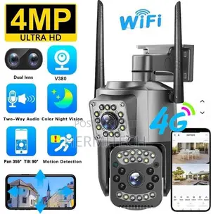 V380Pro 6MP Dual Lens 4G CCTV Camera