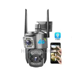 Dual Lens 4G CCTV Camera with SIM Slot