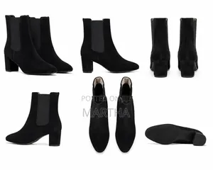 Women's Black Heeled Ankle Boots