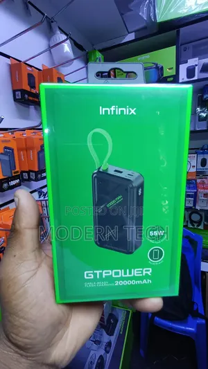 Infinix GTPower 55W XP20GT 20000mAh Laptop Power Bank