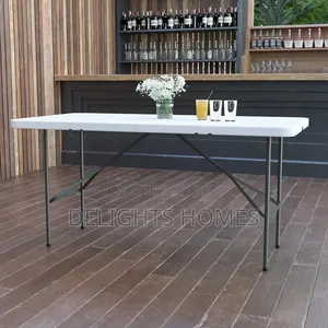 Adjustable Foldable Table 120x61x74 cm
