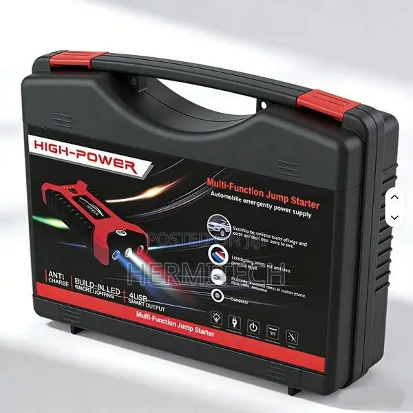 99800mAh Jump Starter Compressor na Power Bank ya LED - 1